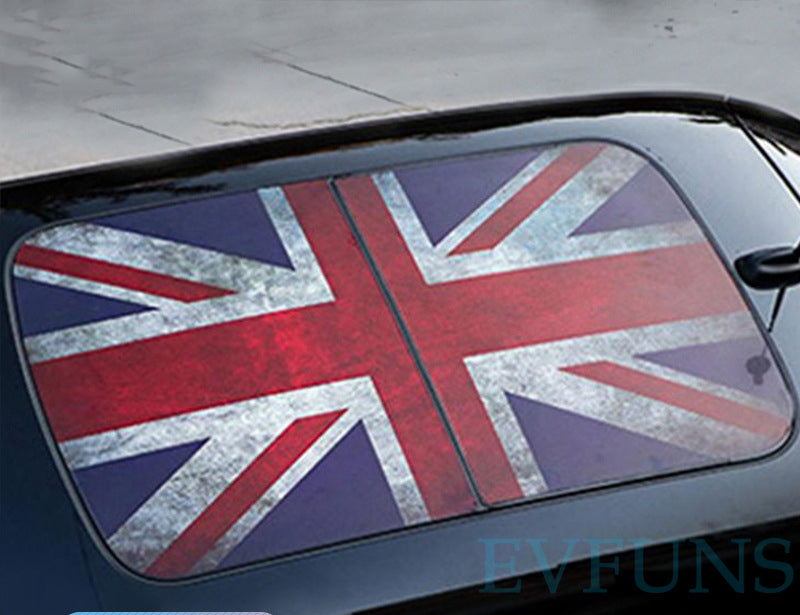MINI Cooper Roof Sunroof Decal – Union Jack Perforated Roof Sticker for Countryman & More