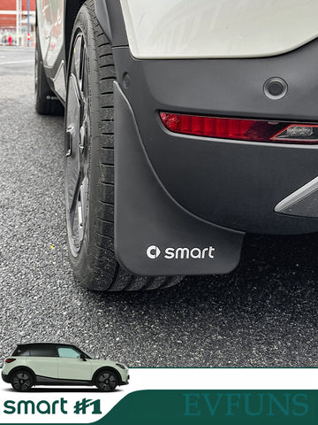 SMART # 1 / # 3 Mud Flaps – Front & Rear Fender Splash Guards Custom Fit Evfuns