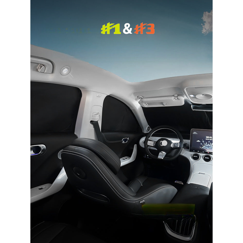 SMART #1 / #3 Window Sunshades – Full Coverage Privacy UV Blocker for Summer