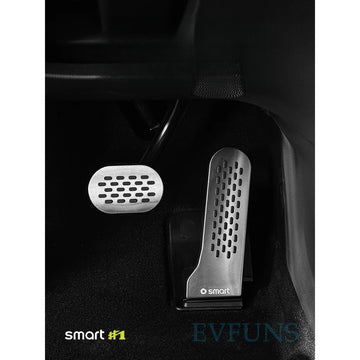 Smart # 1 Stainless Steel Pedal Covers | Brake & Accelerator Upgrade Evfuns