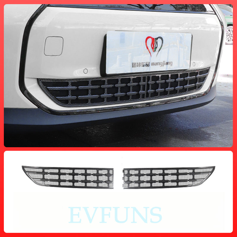 MINI J01 Front Grille Trim – Black Mesh Intake Vent Cover for EV