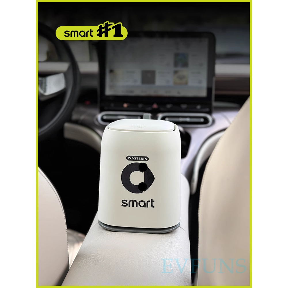 Smart # 1 Car Trash Bin | Interior Storage Box for Console & Seats