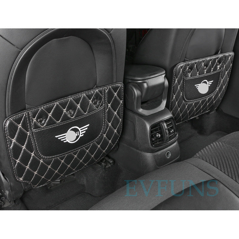 MINI Cooper Carbon Fiber Texture Back Seat Kick Mat