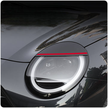 MINI J01 Electric Headlight Eyelid Trim – Black Dual-Layer Cover Evfuns