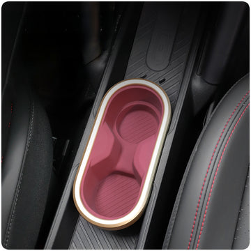 MINI Electric J01 Center Console Cup Holder Mat – Custom Silicone Interior Insert Evfuns