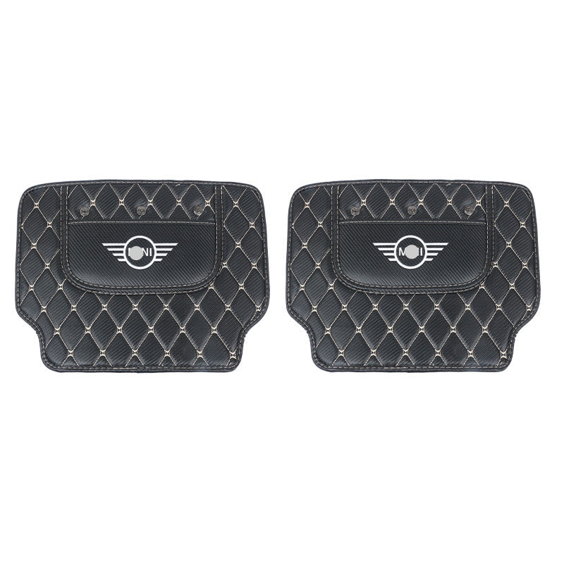 MINI Cooper Carbon Fiber Texture Back Seat Kick Mat