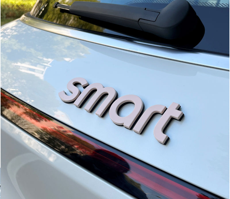 SMART Car Hood Letter Emblem & Badge Sticker – # 3/ # 1 / # 5Custom Body Decal Smart Tail Box Letter Sticker [Pink]]