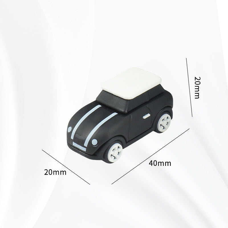 MINI Cooper Dashboard Silicone Ornament – Miniature Car Interior Decoration MINI Car Ornament [Black] Evfuns
