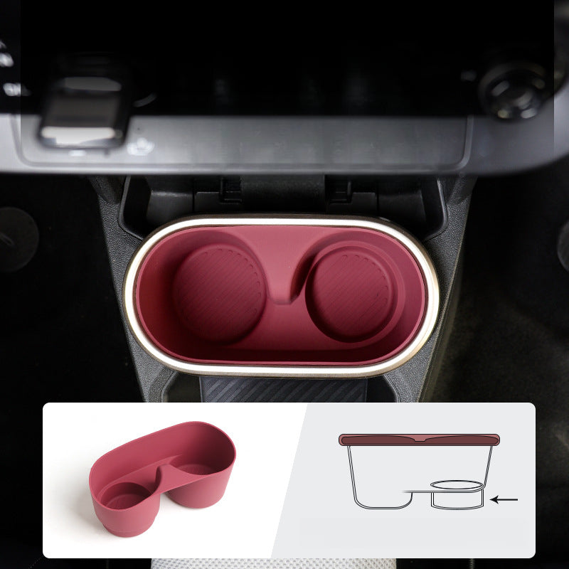 MINI Cooper F65 / F66 Cup Holder Insert Mat – Anti-Slip Interior Drink Coaster Evfuns