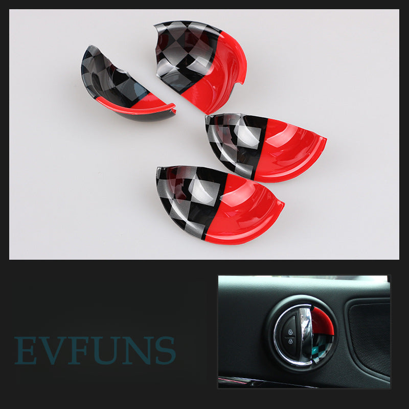 Mini Cooper F-Series Inner Door Handle Trim Cover – Set of 4 JCW [4-piece set] / as Shown in the Picture Evfuns