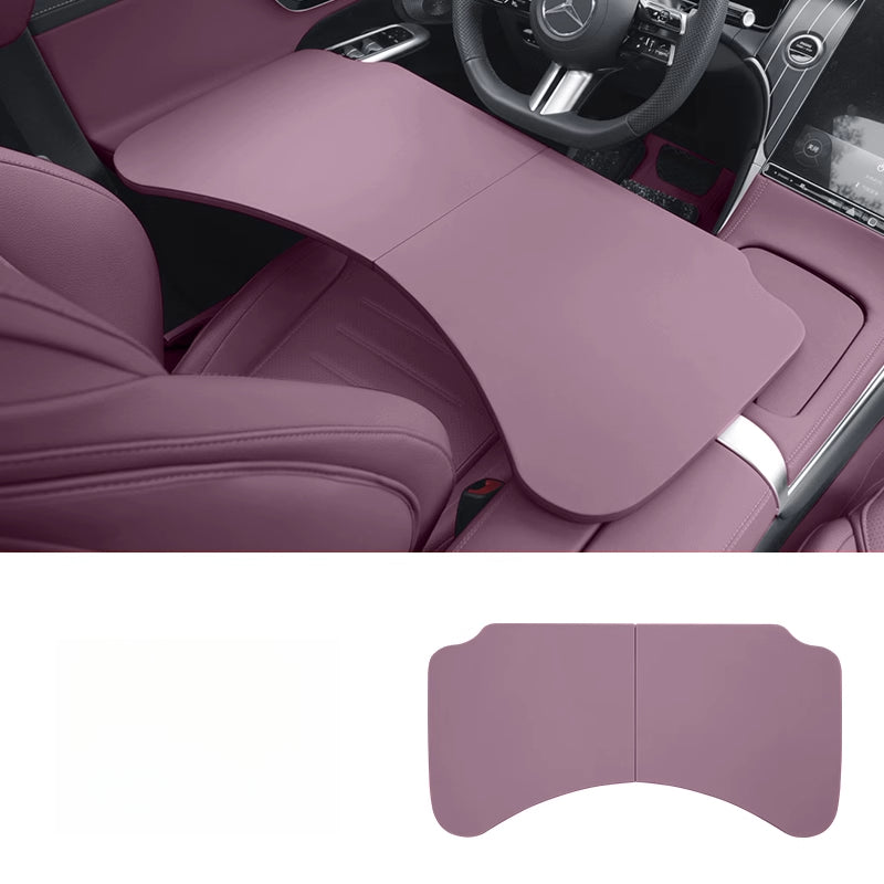 Smart # 1 # 3 # 5 Foldable Car Tray Table | Rear Seat Laptop & Dining Desk Car Folding Small Table [Misty Purple] 1