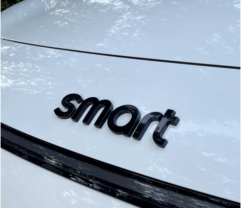 SMART Car Hood Letter Emblem & Badge Sticker – # 3/ # 1 / # 5Custom Body Decal Smart Machine Cover Letter Sticker