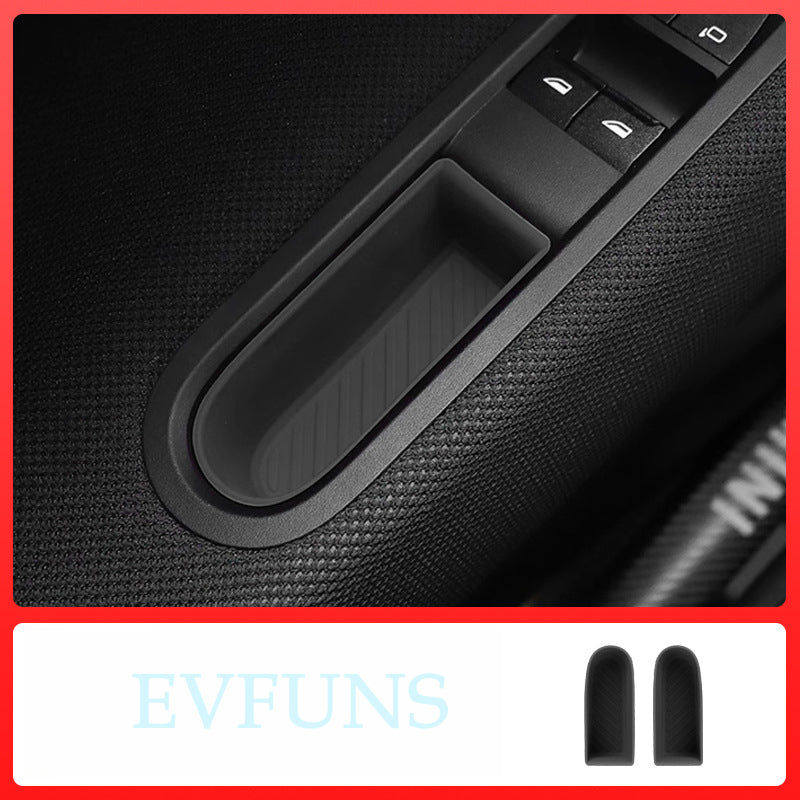 MINI Cooper F65/F66 Center Console Silicone Pad – Interior Protection Mat Door Handle Storage Slot [Black] Special