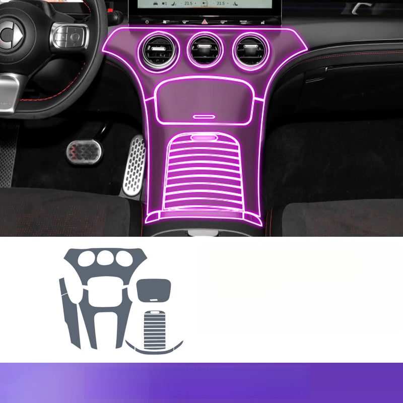 Smart # 3 Gear Panel TPU Protective Film Interior Upgrade