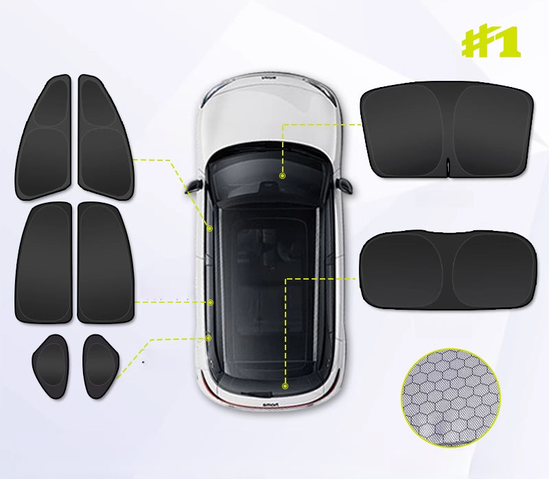 SMART #1 / #3 Window Sunshades – Full Coverage Privacy UV Blocker for Summer #1 Special—Full Car Privacy Sunshade [8