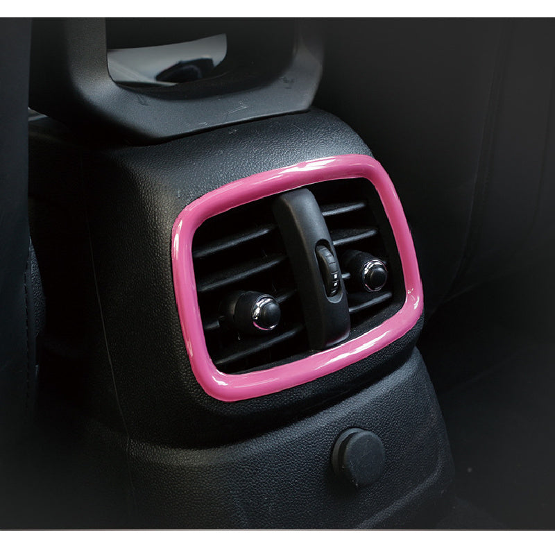Mini Cooper F54/F60 Rear AC Vent Trim Cover – Interior Styling Frame Pink Evfuns