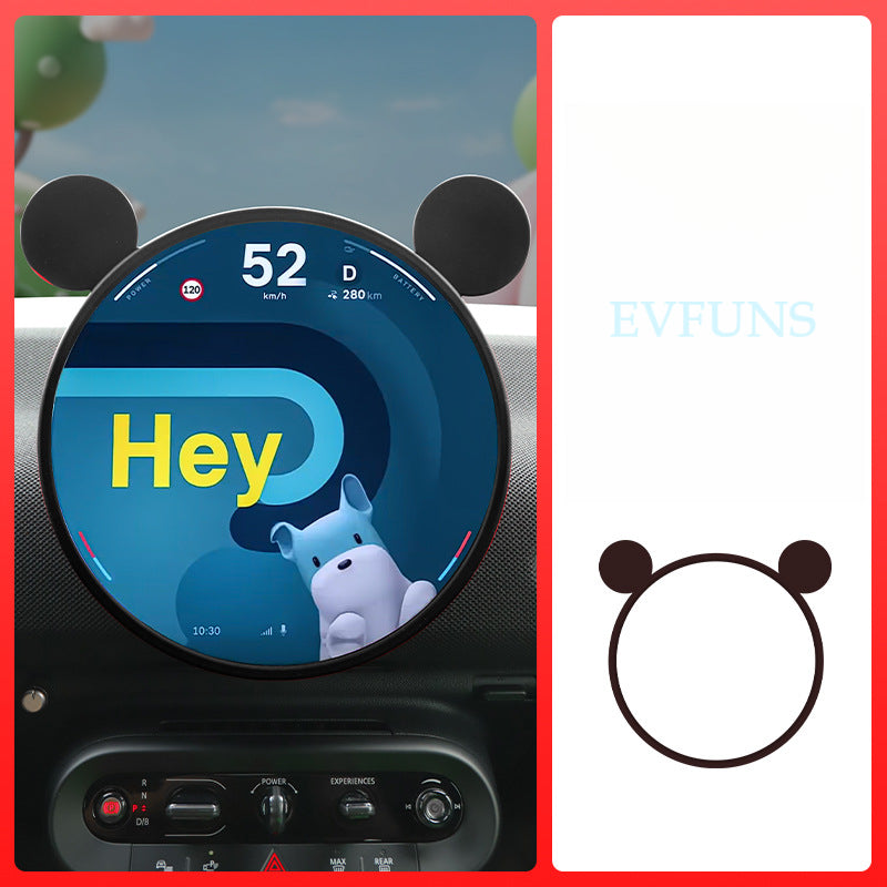 2025 MINI J01/J05 Navigation Screen Protector & Silicone Dashboard Cover Black Evfuns