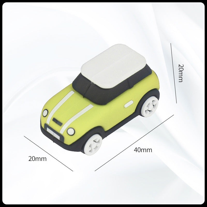 MINI Cooper Dashboard Silicone Ornament – Miniature Car Interior Decoration MINI Car Ornament [Lemon Yellow] Evfuns