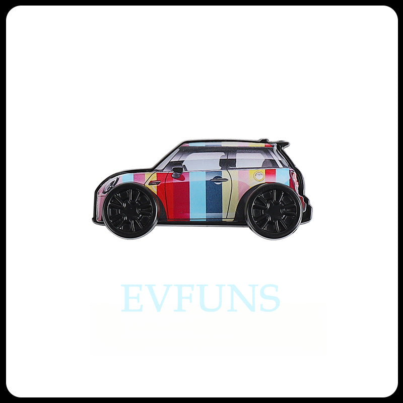 MINI Car Interior Hook with Miniature Model – Decorative & Functional MINI Car Hook [Rainbow Style] Evfuns