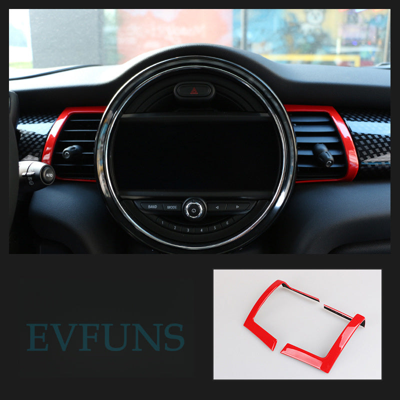 MINI Cooper F55/F56 Dashboard Air Vent Trim Cover Red / as Shown in the Picture Evfuns