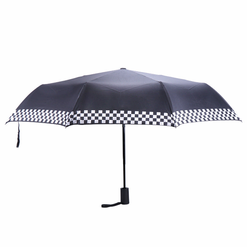 MINI Cooper Automatic Folding Umbrella – UV Protection Travel Sunshade black Evfuns