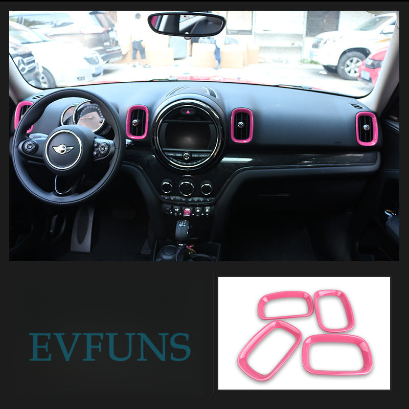 MINI Countryman F60 Air Vent Dashboard Trim – Interior Upgrade [Air outlet] Pink Evfuns