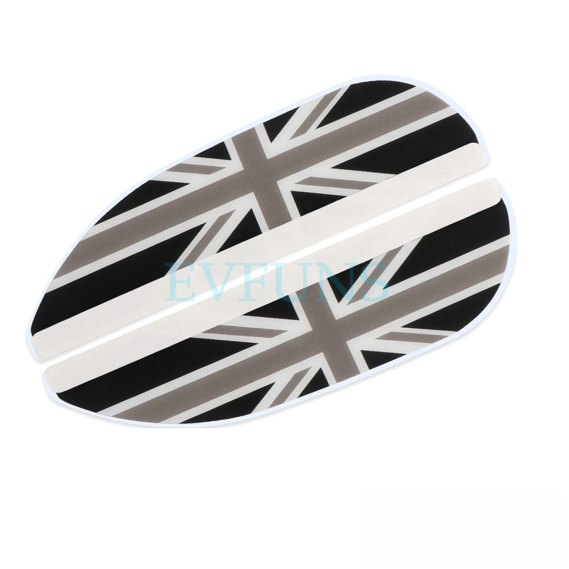 MINI Cooper Side Mirror Rain Guards – Rearview Visor Shields Gray Rice Style Evfuns