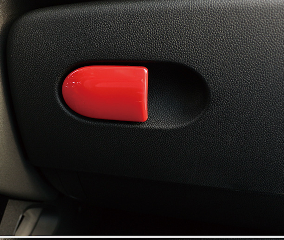 MINI Cooper F56 Glove Box Handle Cover – Interior Trim Upgrade Red Evfuns