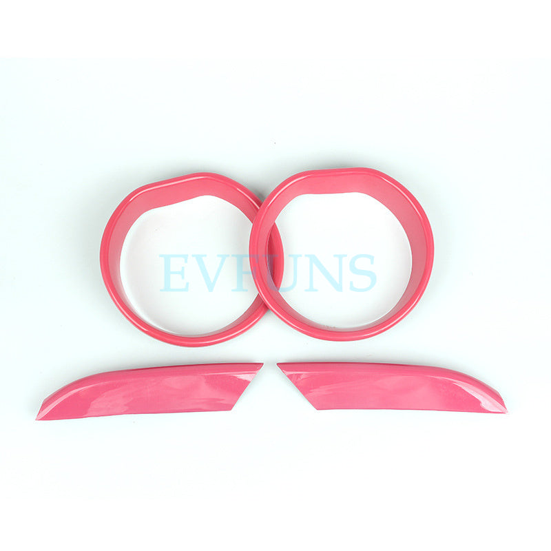 MINI Countryman F60 Fog Light Trim Cover Fog light decorative frame pink style (set of four) Evfuns
