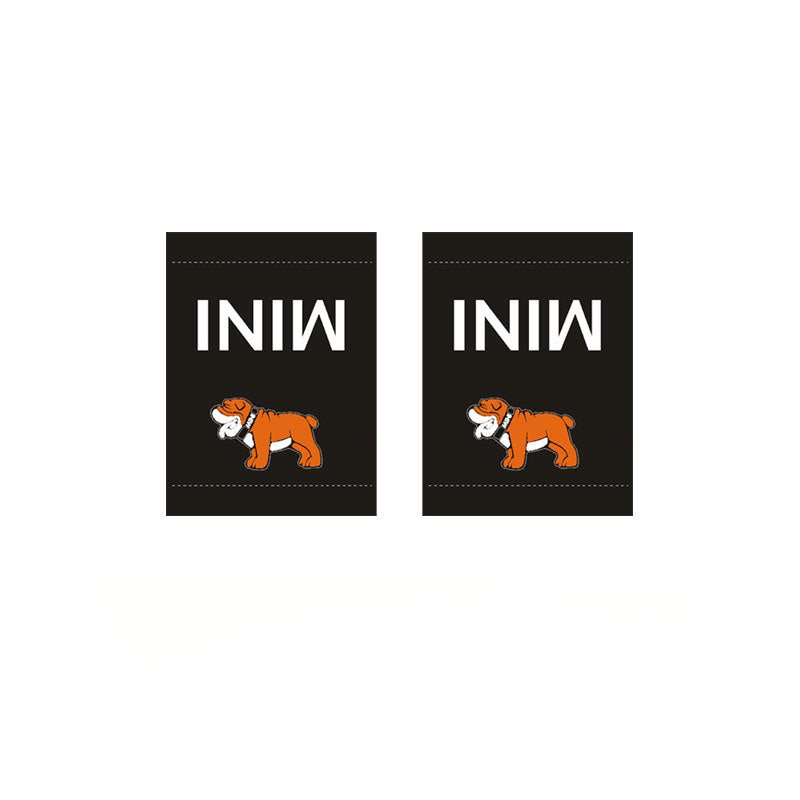 MINI Cooper Creative Label Decals MINI Bulldog [Small Size] Pair Set Evfuns