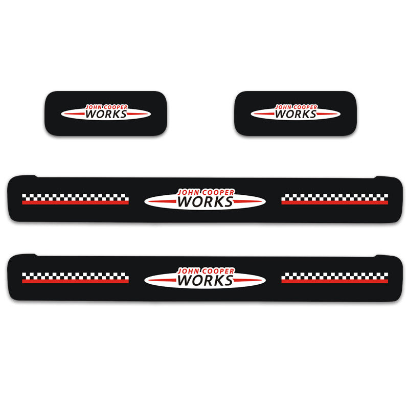 MINI Cooper Door Sill Scuff Plate Stickers | F54 F55 F56 F60 Threshold Trim Evfuns