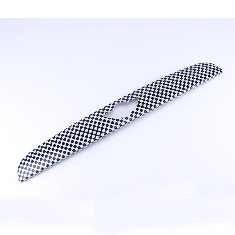 MINI Cooper F55/F56 Trunk Handle Trim Black and white plaid / Multiple Styles Available Evfuns