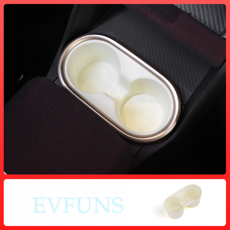 MINI U25 Cup Holder Silicone Liner – Interior Protection Pad for Fuel Models White Evfuns