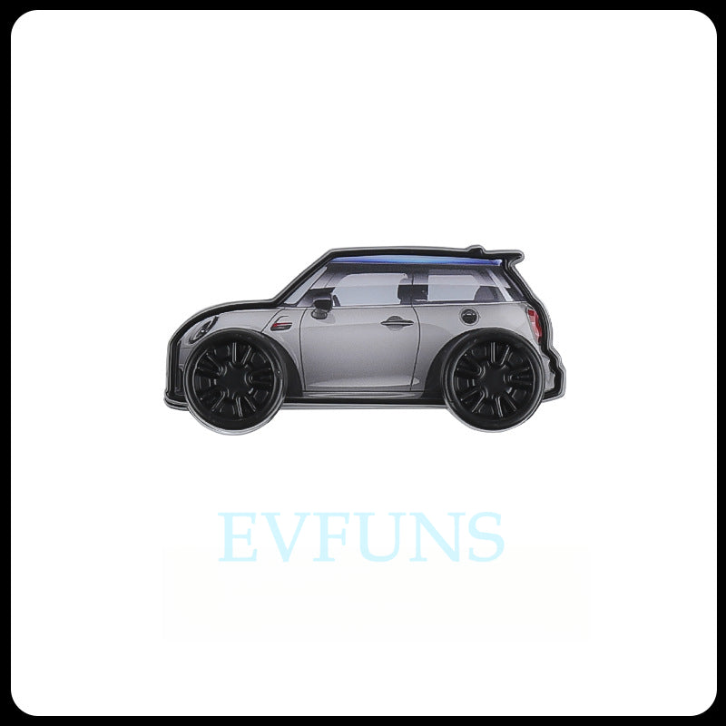 MINI Car Interior Hook with Miniature Model – Decorative & Functional MINI Car Hook [White Model] Evfuns