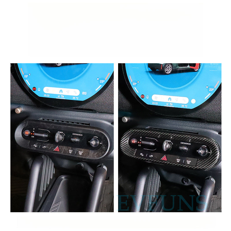 MINI ACEMAN J01 Center Console Knob Trim – Interior Decoration for 2024 Cooper EV Carbon fiber central control button
