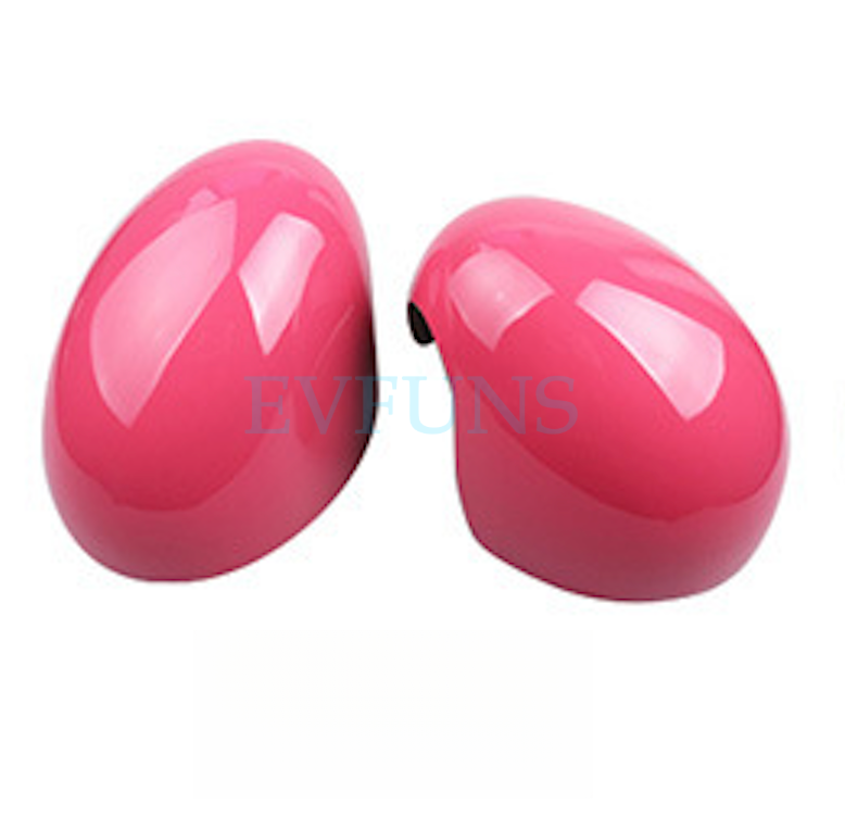 MINI Cooper Rearview Mirror Cover – F56 F60 Side Mirror Trim Overlay F55/F56[pink pair] Evfuns