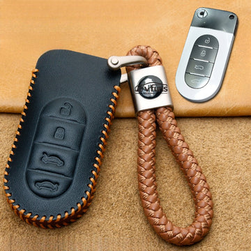 The genuine leather key case is suitable for Smart#5