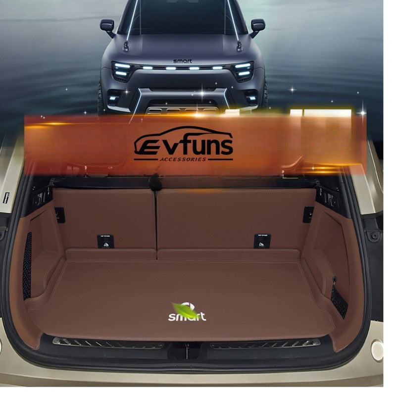 Premium Nappa Leather Trunk Mat for Smart #5