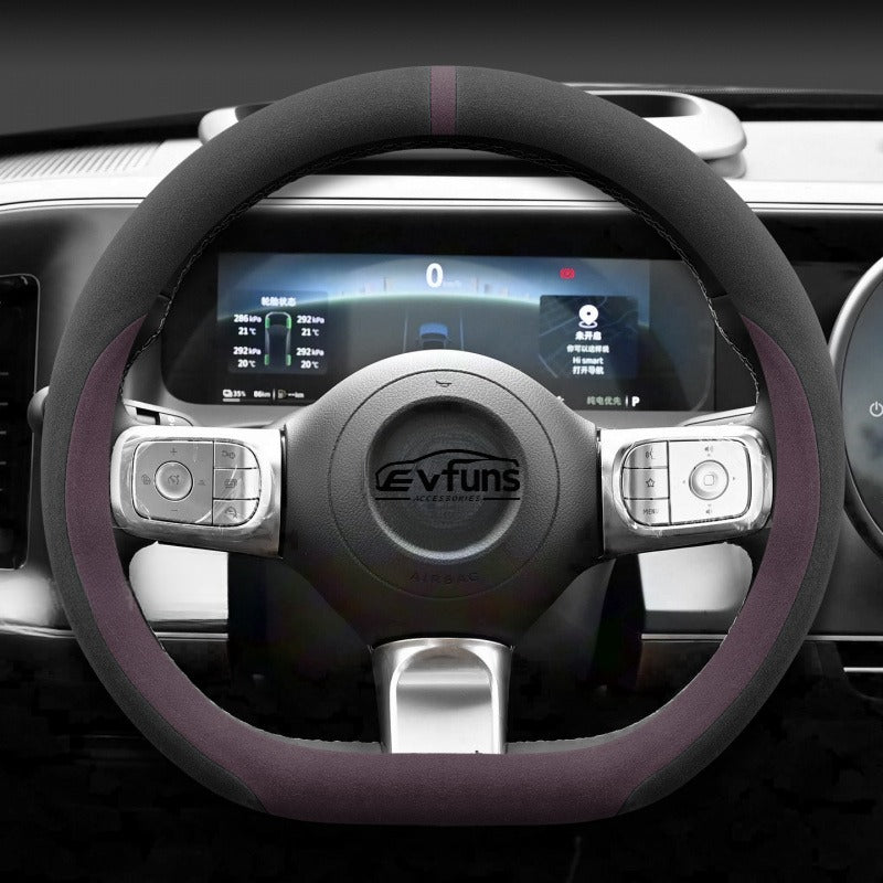 Winter Suede Steering Wheel Cover For Smart