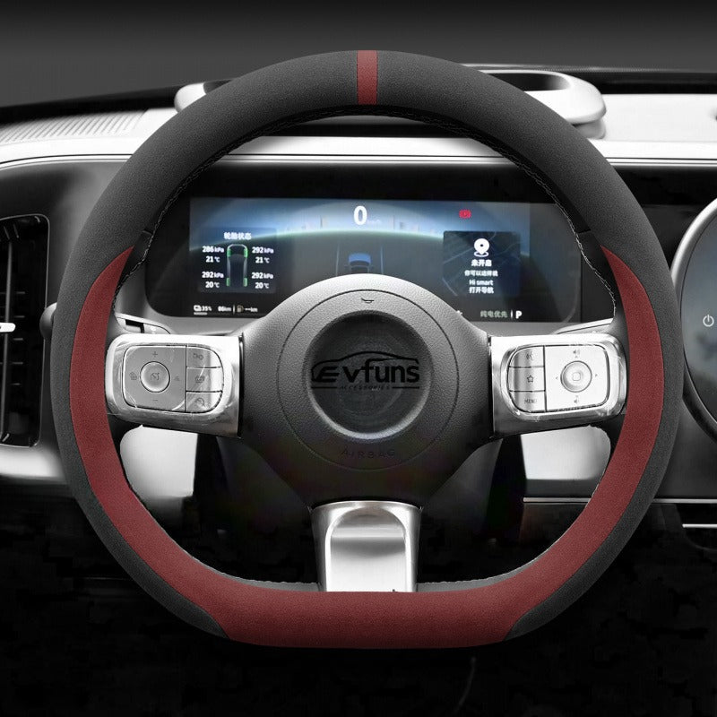 Winter Suede Steering Wheel Cover For Smart