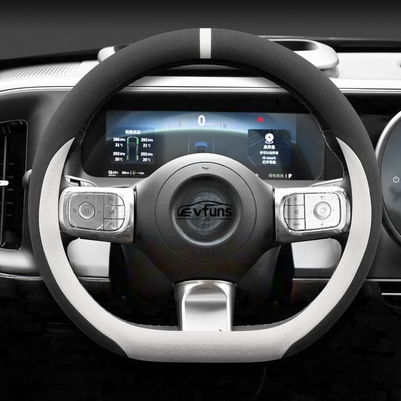 Winter Suede Steering Wheel Cover For Smart