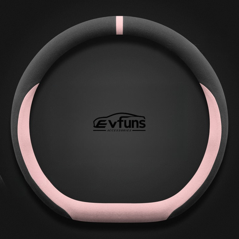 Winter Suede Steering Wheel Cover For Smart