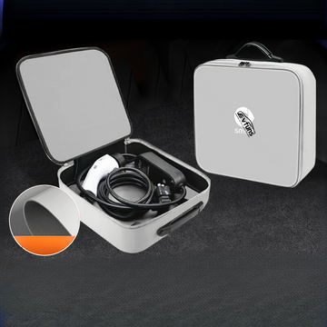 Nappa Leather EV Charging Cable Storage Bag For Smart