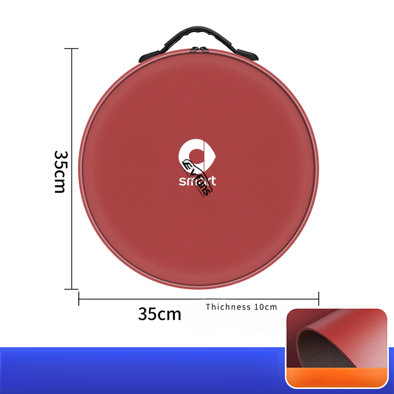 Nappa Leather EV Charging Cable Storage Bag For Smart