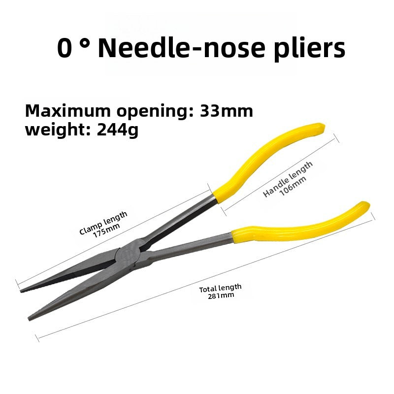 Extra-Long Needle Nose Pliers – 11" & 16" Heavy-Duty Long Handle Design