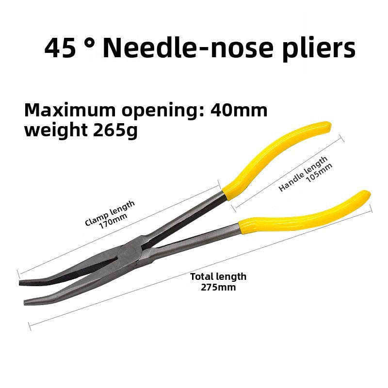 Extra-Long Needle Nose Pliers – 11" & 16" Heavy-Duty Long Handle Design