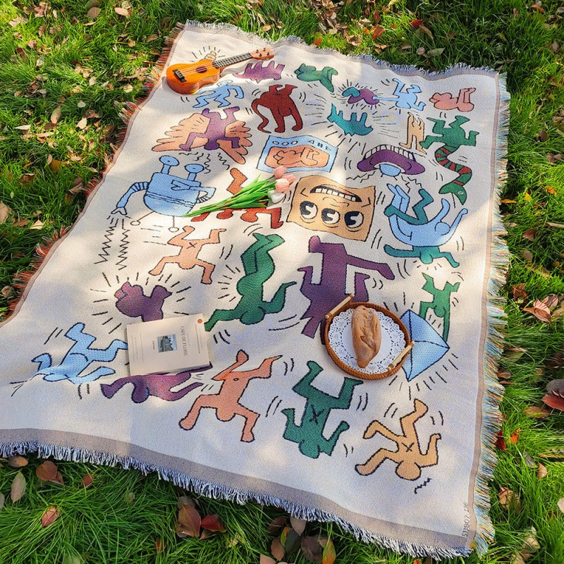 Car Camping Knitted Blanket | Road Trip & Trunk Leisure Mat