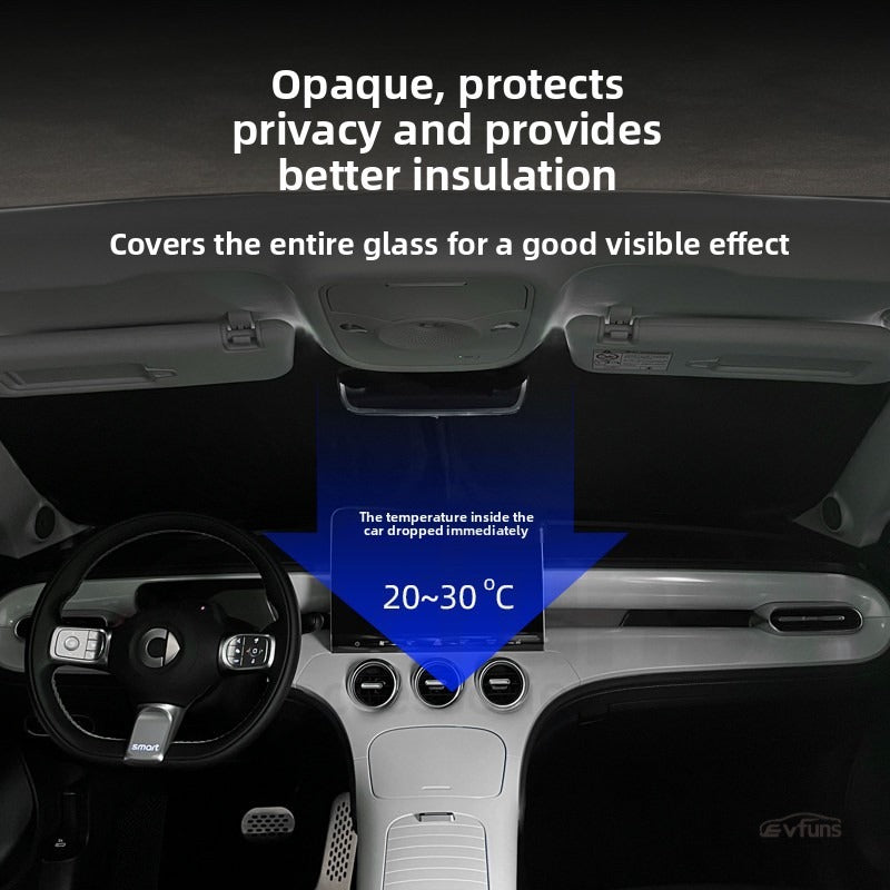 Privacy Blackout Side Window Sunshade Curtain for Smart #3