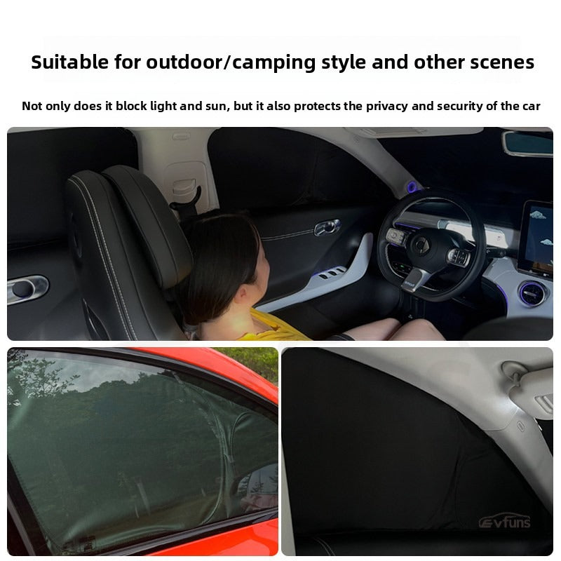 Privacy Blackout Side Window Sunshade Curtain for Smart #3