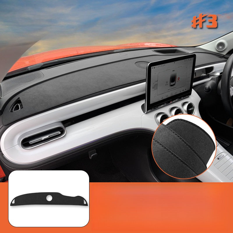 Premium Faux Suede Dashboard Sunshade Cover Smart #1 #3 #5